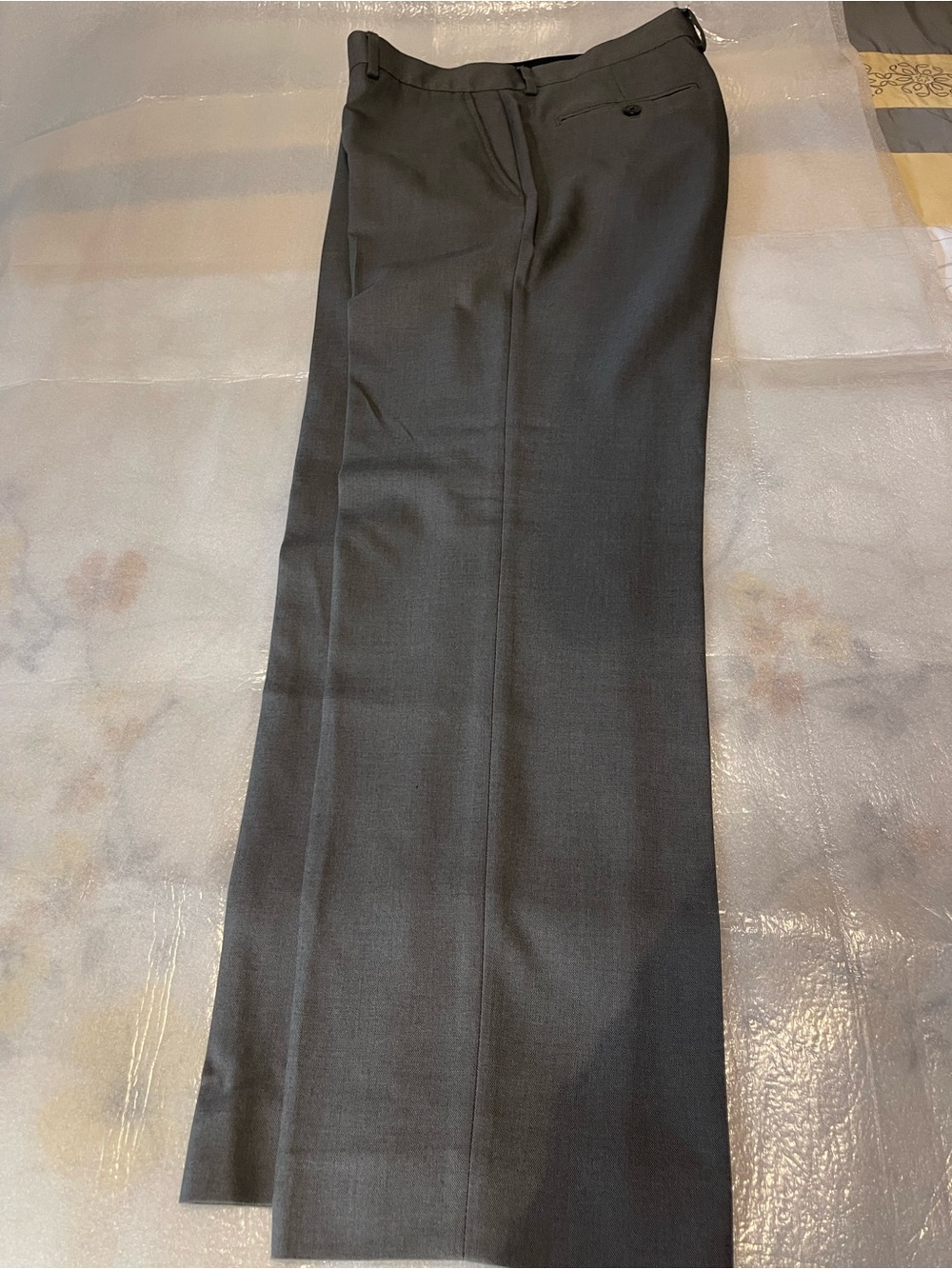 Kenneth Cole Reaction Men's Classic Dress Pants - Dark Gray 33x32